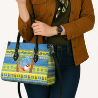Palau Christmas Leather Bag Chilling Santa Ungil Kurismas - Polynesian Pride