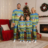 Palau Christmas Pajama Set Chilling Santa Ungil Kurismas - Polynesian Pride