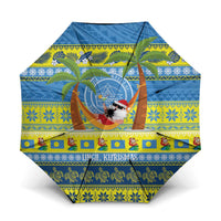 Palau Christmas Umbrella Chilling Santa Ungil Kurismas - Polynesian Pride