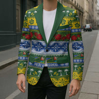 Solomon Islands Christmas Blazer The Solomons Melanesian Meri Krismas - Polynesian Pride