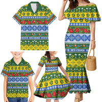 Solomon Islands Christmas Family Matching Mermaid Dress and Hawaiian Shirt The Solomons Melanesian Meri Krismas - Polynesian Pride
