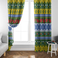 Solomon Islands Christmas Window Curtain The Solomons Melanesian Meri Krismas - Polynesian Pride