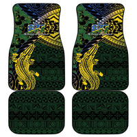 Solomon Islands Car Mats 677 Proud Crocodile Melanesian Pattern - Polynesian Pride