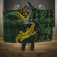 Solomon Islands Hooded Blanket 677 Proud Crocodile Melanesian Pattern - Polynesian Pride