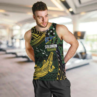 Solomon Islands Men Tank Top 677 Proud Crocodile Melanesian Pattern - Polynesian Pride