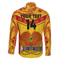 Custom Papua New Guinea Rugby Family Matching Long Sleeve Bodycon Dress and Hawaiian Shirt 2023 Go Kumuls Pacific Dynamic Style LT14 - Polynesian Pride
