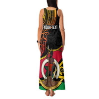 Personalised Vanuatu Unity Day Family Matching Tank Maxi Dress and Hawaiian Shirt 29 November Coat Of Arms With Flag Style LT14 - Polynesian Pride