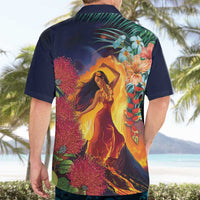 Hawaii Kilauea Big Islands Hawaiian Shirt Pele Goddess With Tropical Flowers