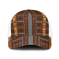 Malo e Lelei Tonga Baseball Net Cap Tongan Ngatu Tapa Cloth - Polynesian Pride