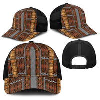 Malo e Lelei Tonga Baseball Net Cap Tongan Ngatu Tapa Cloth - Polynesian Pride