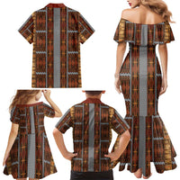 Malo e Lelei Tonga Family Matching Mermaid Dress and Hawaiian Shirt Tongan Ngatu Tapa Cloth LT14 - Polynesian Pride