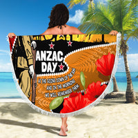 New Zealand And Australia ANZAC Day Beach Blanket Aboriginal Maori Starring Night Style