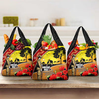 New Zealand And Australia ANZAC Day Grocery Bag Aboriginal Maori Starring Night Style