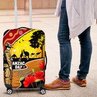 New Zealand And Australia ANZAC Day Luggage Cover Aboriginal Maori Starring Night Style