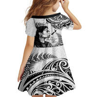 New Zealand Women's Day Family Matching Long Sleeve Bodycon Dress and Hawaiian Shirt Aotearoa Kia Whakapumau Te Mana Wahine LT14 - Polynesian Pride