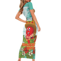 Hawaii Cinco de Mayo Family Matching Short Sleeve Bodycon Dress and Hawaiian Shirt Chili Pepper Hula Girl Tropical Vibes LT14 - Polynesian Pride