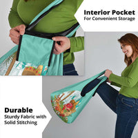 Hawaii Cinco de Mayo Grocery Bag Chili Pepper Hula Girl Tropical Vibes