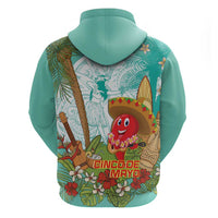 Hawaii Cinco de Mayo Zip Hoodie Chili Pepper Hula Girl Tropical Vibes