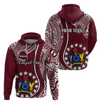 Custom June 15 Mangaia Gospel Day Mangaia Cook Islands Hoodie Maroon Version LT14 Pullover Hoodie Maroon - Polynesian Pride