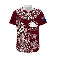 Personalised Mangaia Cook Islands Hawaiian Shirt Polynesian Sea Turtle LT14 - Polynesian Pride