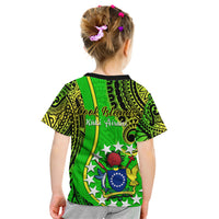 Polynesian Pride Cook Islands Kid T Shirt Kuki Airani Coat Of Arms LT14 - Polynesian Pride