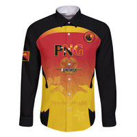 Custom Papua New Guinea Cricket Family Matching Off The Shoulder Long Sleeve Dress and Hawaiian Shirt 2024 Go PNG