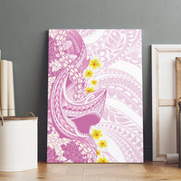 Purple Hawaii Shark Tattoo Canvas Wall Art Puakenikeni Lei Plumeria Polynesian Pattern