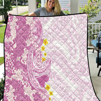 Purple Hawaii Shark Tattoo Quilt Puakenikeni Lei Plumeria Polynesian Pattern