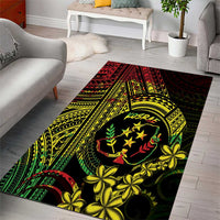 Reggae Kosrae Liberation Day Area Rug September 8 Polynesian Tattoo - Polynesian Pride