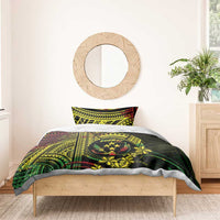 Reggae Kosrae Liberation Day Bedding Set September 8 Polynesian Tattoo - Polynesian Pride