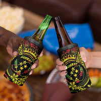 Reggae Kosrae Liberation Day 4 in 1 Can Cooler Tumbler September 8 Polynesian Tattoo - Polynesian Pride