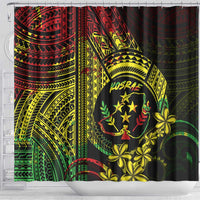 Reggae Kosrae Liberation Day Shower Curtain September 8 Polynesian Tattoo - Polynesian Pride