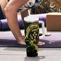 Reggae Kosrae Liberation Day Tumbler With Handle September 8 Polynesian Tattoo - Polynesian Pride
