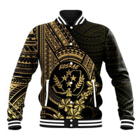 Gold Kosrae Liberation Day Baseball Jacket September 8 Polynesian Tattoo - Polynesian Pride