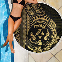 Gold Kosrae Liberation Day Beach Blanket September 8 Polynesian Tattoo - Polynesian Pride