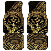 Gold Kosrae Liberation Day Car Mats September 8 Polynesian Tattoo - Polynesian Pride