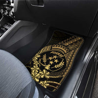 Gold Kosrae Liberation Day Car Mats September 8 Polynesian Tattoo - Polynesian Pride