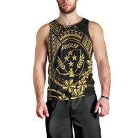Gold Kosrae Liberation Day Men Tank Top September 8 Polynesian Tattoo - Polynesian Pride