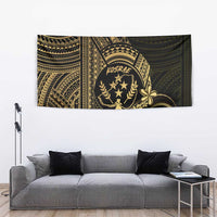 Gold Kosrae Liberation Day Tapestry September 8 Polynesian Tattoo - Polynesian Pride
