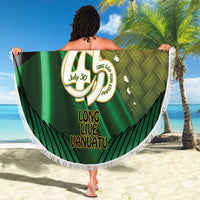 Long Live Vanuatu Independence Day Beach Blanket 46th Anniversary Woven Pattern LT14 - Polynesian Pride