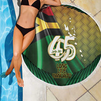 Long Live Vanuatu Independence Day Beach Blanket 46th Anniversary Woven Pattern LT14 - Polynesian Pride