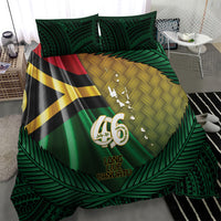 Long Live Vanuatu Independence Day Bedding Set 46th Anniversary Woven Pattern LT14 - Polynesian Pride