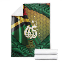 Long Live Vanuatu Independence Day Blanket 46th Anniversary Woven Pattern LT14 - Polynesian Pride