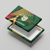 Long Live Vanuatu Independence Day Canvas Wall Art 46th Anniversary Woven Pattern LT14 - Polynesian Pride