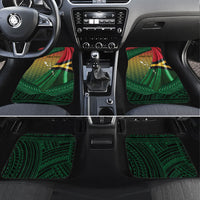 Long Live Vanuatu Independence Day Car Mats 46th Anniversary Woven Pattern LT14 Set 4pcs Reggae - Polynesian Pride