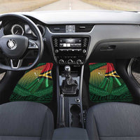 Long Live Vanuatu Independence Day Car Mats 46th Anniversary Woven Pattern LT14 Set 2pcs - Front Reggae - Polynesian Pride