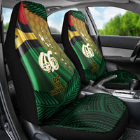 Long Live Vanuatu Independence Day Car Seat Cover 45th Anniversary Woven Pattern - Polynesian Pride
