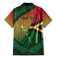 Personalised Long Live Vanuatu Independence Day Family Matching Mermaid Dress and Hawaiian Shirt 46th Anniversary Woven Pattern LT14 - Polynesian Pride