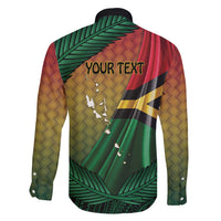 Personalised Long Live Vanuatu Independence Day Family Matching Mermaid Dress and Hawaiian Shirt 46th Anniversary Woven Pattern LT14 - Polynesian Pride