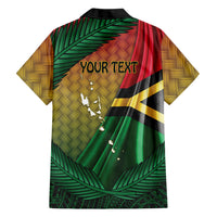 Personalised Long Live Vanuatu Independence Day Family Matching Off The Shoulder Long Sleeve Dress and Hawaiian Shirt 45th Anniversary Woven Pattern LT14 - Polynesian Pride